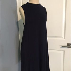 Navy blue T-shirt tank dress